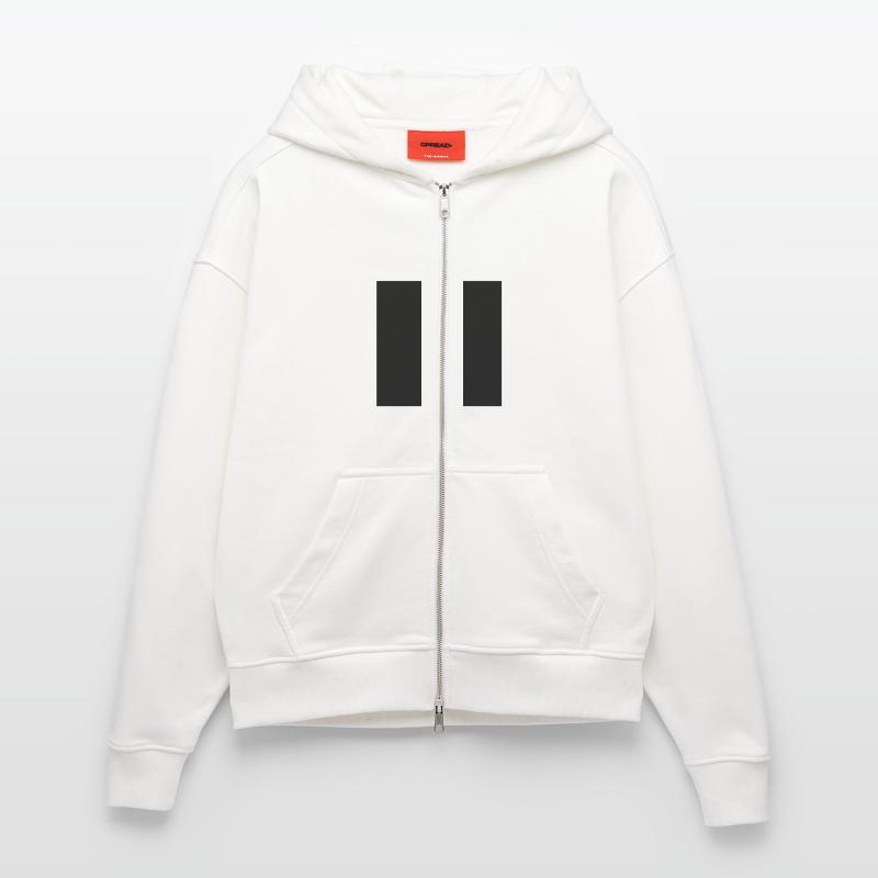 Square Zip Hoodie - made by SPREAD