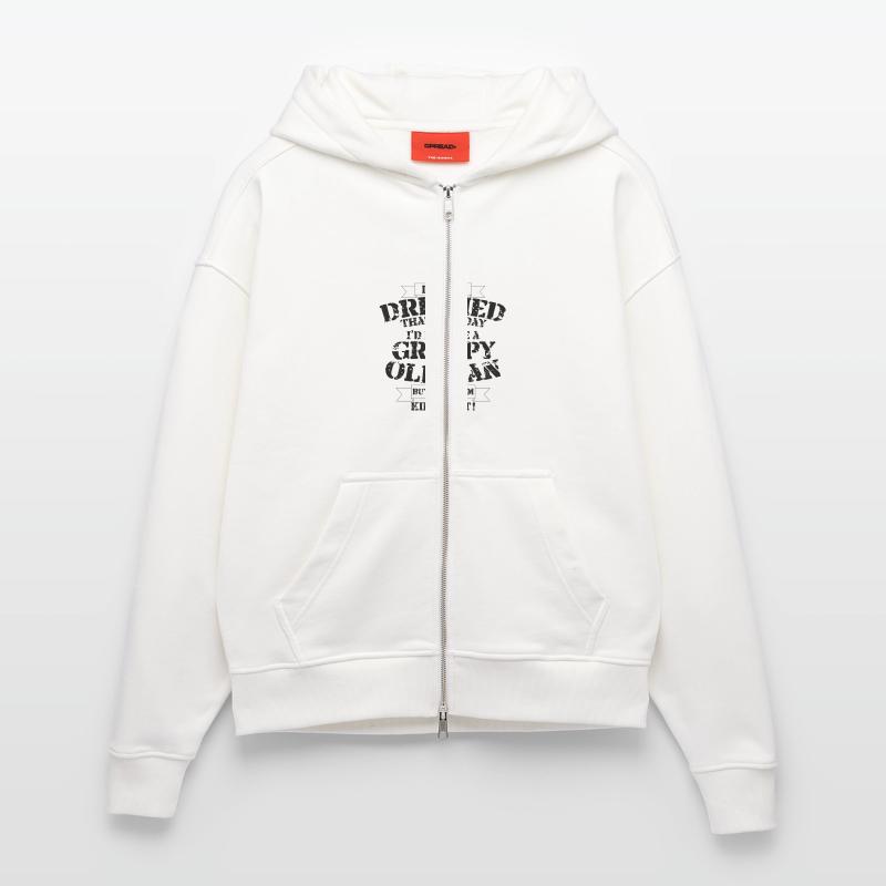 Grumpy Old Man Zip Hoodie - made by SPREAD