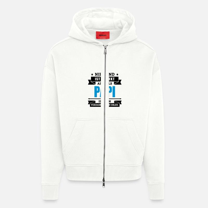 Funshirt Papi - Zip Hoodie - made by SPREAD - OFF WHITE