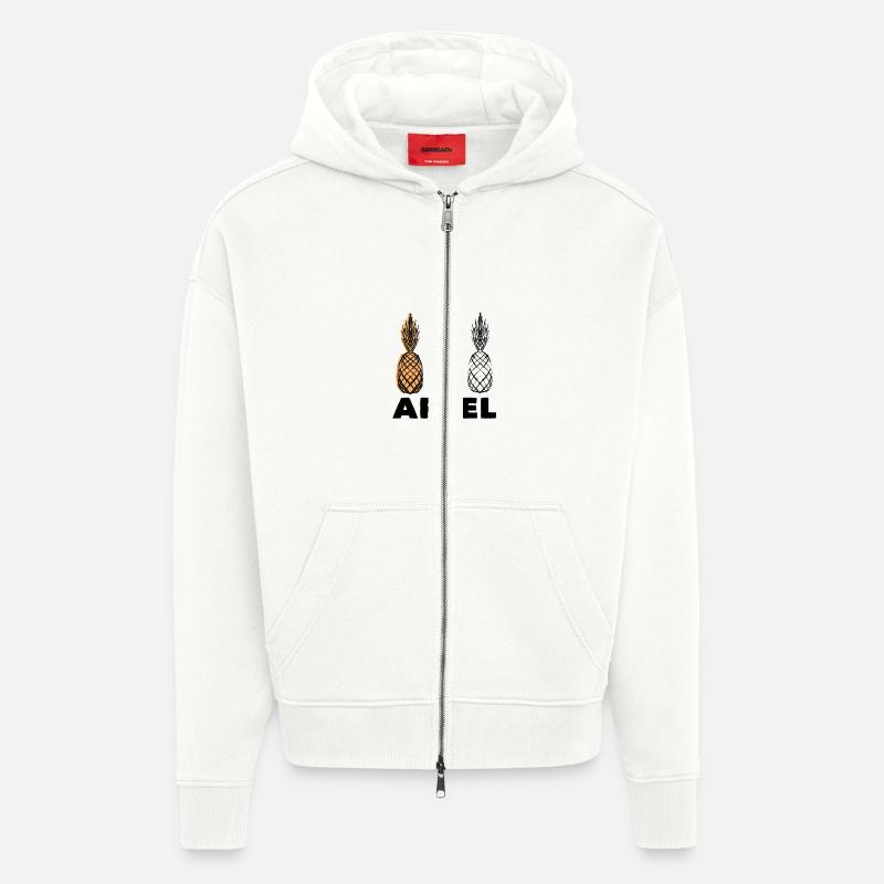 Apfel - Zip Hoodie - made by SPREAD - OFF WHITE