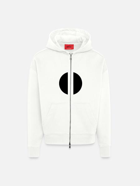 Camino 3 - Veste à capuche bio épaisse oversize fabriqué en UE - OFF WHITE