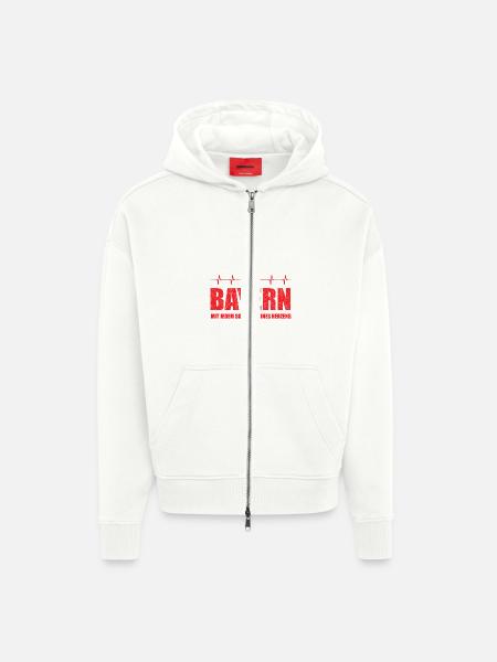 Bayern Geschenk - Zip Hoodie - made by SPREAD - OFF WHITE