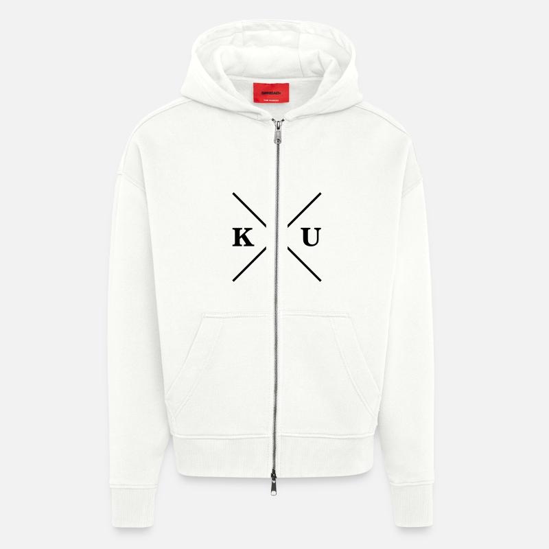 f u c k - Zip Hoodie - made by SPREAD - OFF WHITE
