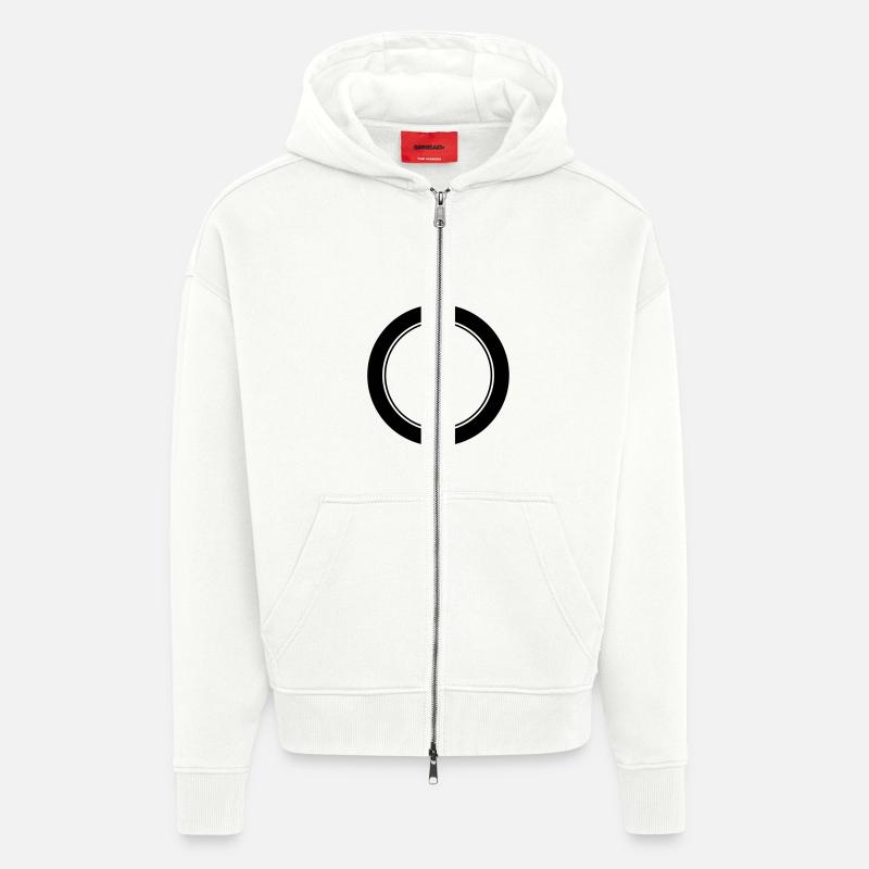 Logo / / Anniversary Emblem / / team / / Club - Zip Hoodie - made by SPREAD - OFF WHITE