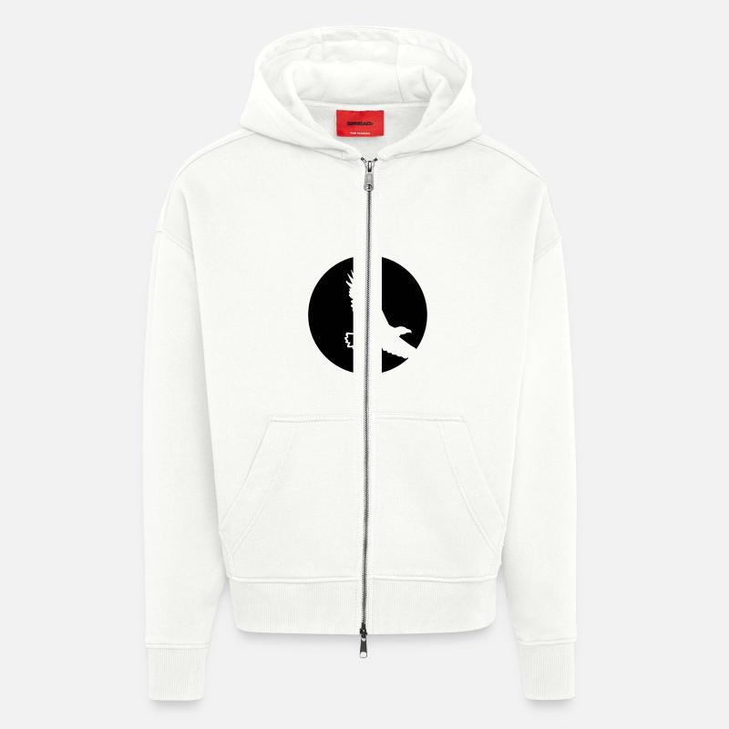 Eagle - Zip Hoodie - made by SPREAD - OFF WHITE
