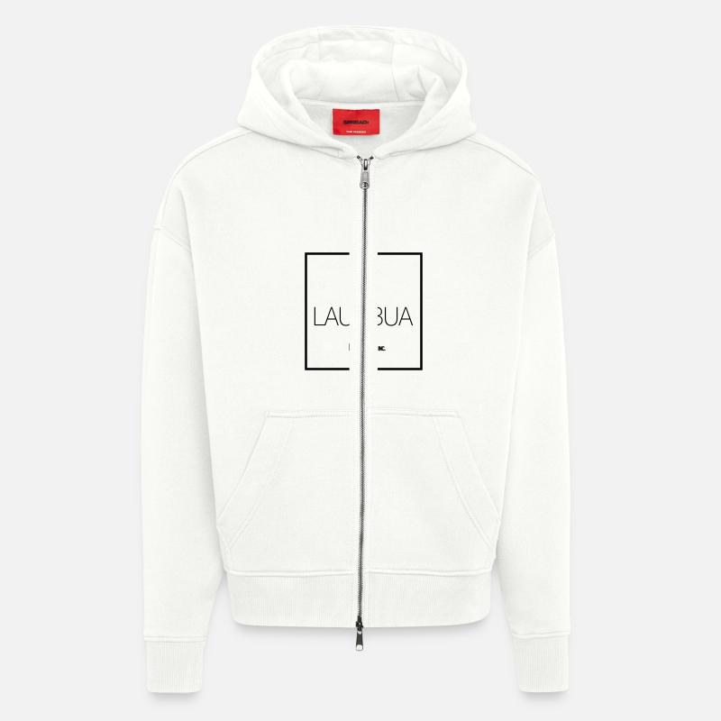 Le Lausbua - Veste à capuche bio épaisse oversize fabriqué en UE - OFF WHITE