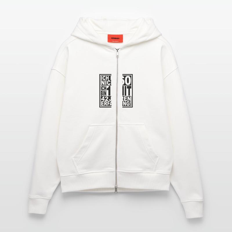 Ich bin nicht 60 ... Zip Hoodie - made by SPREAD