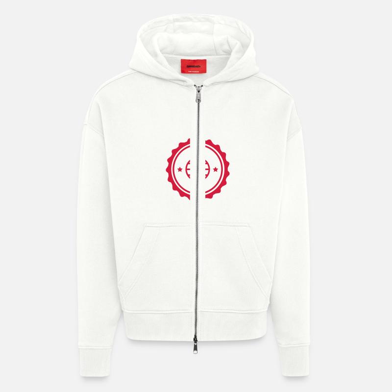 Webmaster Internet Web Geek Website - Veste à capuche bio épaisse oversize fabriqué en UE - OFF WHITE