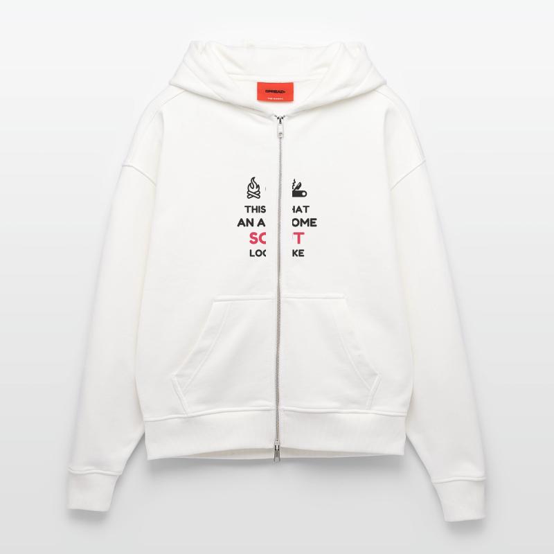 scout / scouting / scoutisme / guide Veste à capuche bio épaisse oversize fabriqué en UE