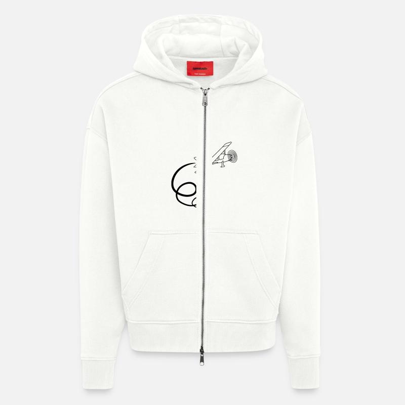 looping kunstflug kunstflieger propeller kleinflug - Zip Hoodie - made by SPREAD - OFF WHITE