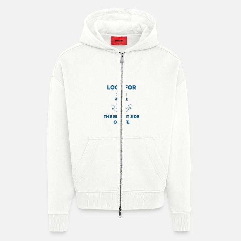 Scouts de mer Loi Vœu - Veste à capuche bio épaisse oversize fabriqué en UE - OFF WHITE