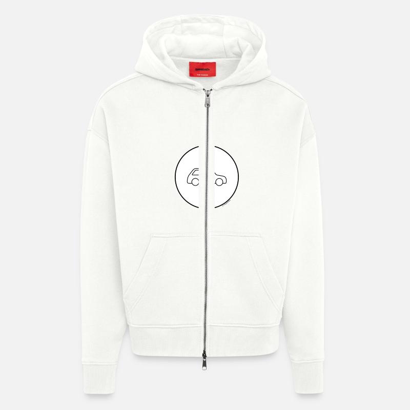 einfach ein Auto - Zip Hoodie - made by SPREAD - OFF WHITE