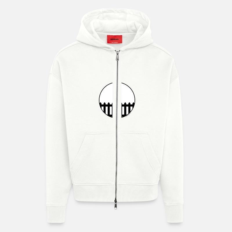 Einfach ein Zaun - Zip Hoodie - made by SPREAD - OFF WHITE