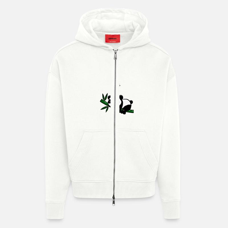 Pandodo - Veste à capuche bio épaisse oversize fabriqué en UE - OFF WHITE