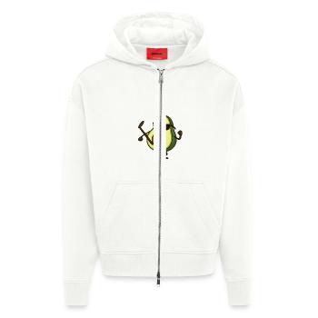 avocado karate - Zip Hoodie - made by SPREAD - OFF WHITE - Vorne