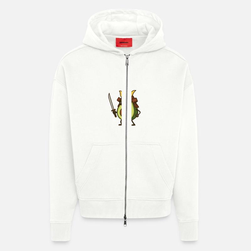 Avocat Samouraï - Veste à capuche bio épaisse oversize fabriqué en UE - OFF WHITE