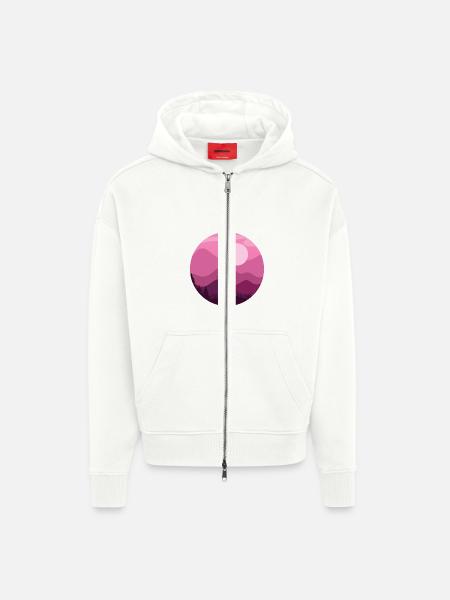 Mountain Biker - Zip Hoodie - made by SPREAD - OFF WHITE
