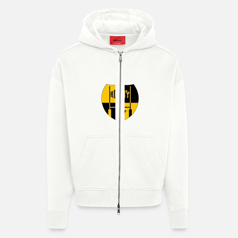 rugby - Zip Hoodie - made by SPREAD - OFF WHITE