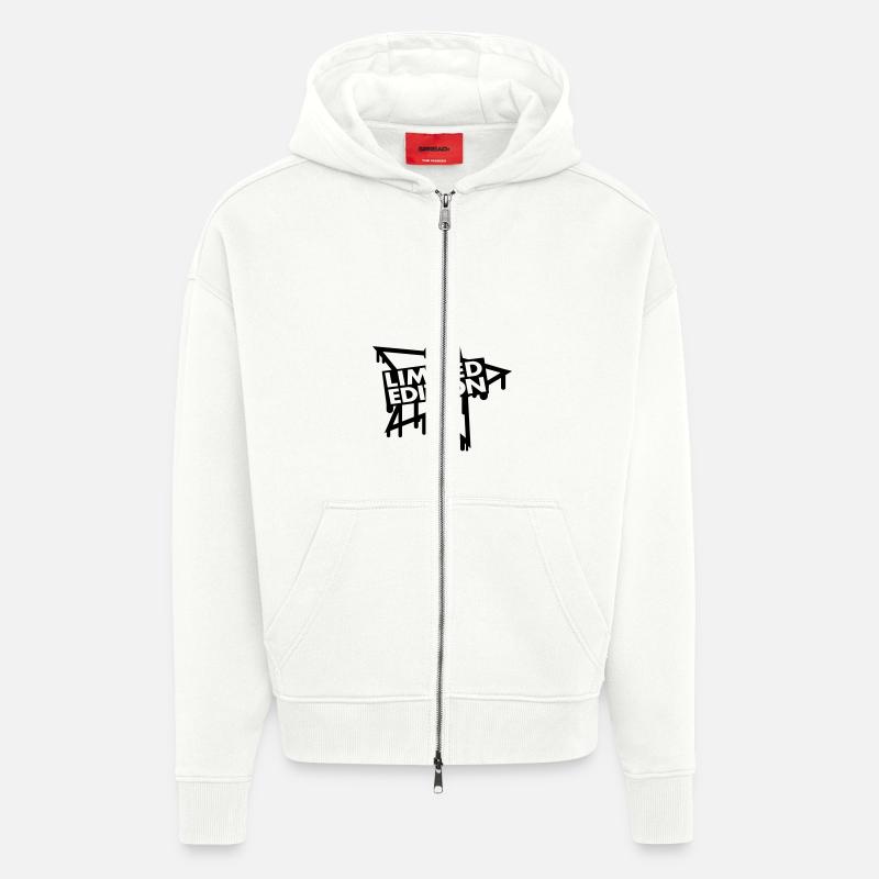 Limited Edition Star - Veste à capuche bio épaisse oversize fabriqué en UE - OFF WHITE