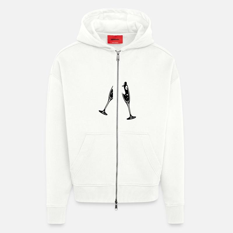 prosit - Zip Hoodie - made by SPREAD - OFF WHITE