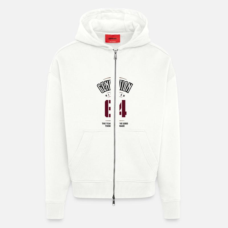 Generation 1964 - Zip Hoodie - made by SPREAD - OFF WHITE