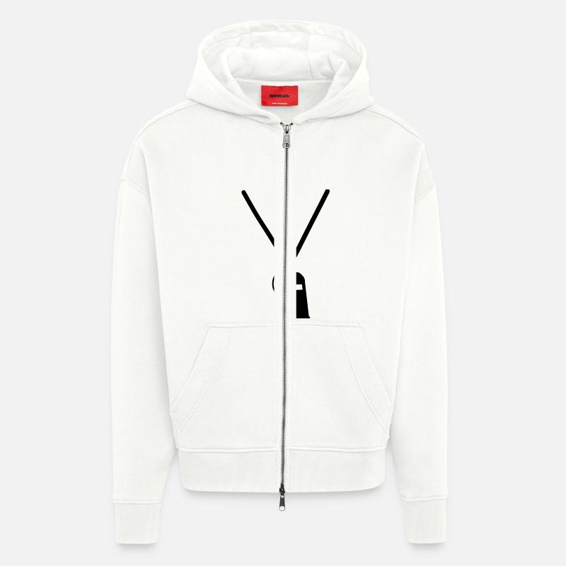 Pfeife - Zip Hoodie - made by SPREAD - OFF WHITE