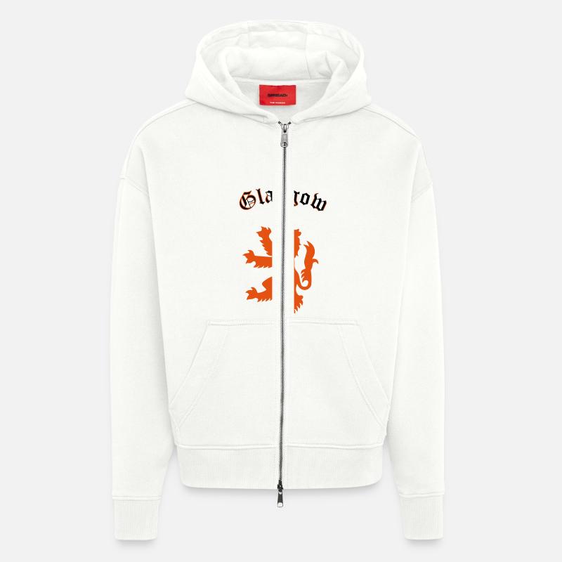 Glasgow - Zip Hoodie - made by SPREAD - OFF WHITE