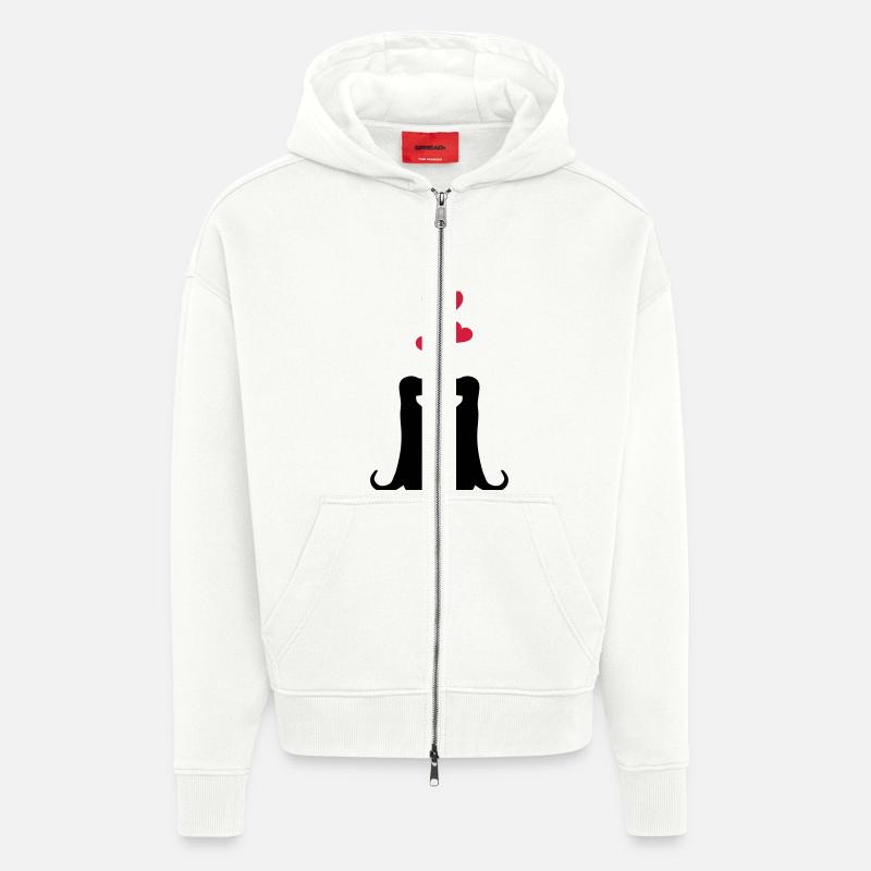 Erdmännchen - Zip Hoodie - made by SPREAD - OFF WHITE