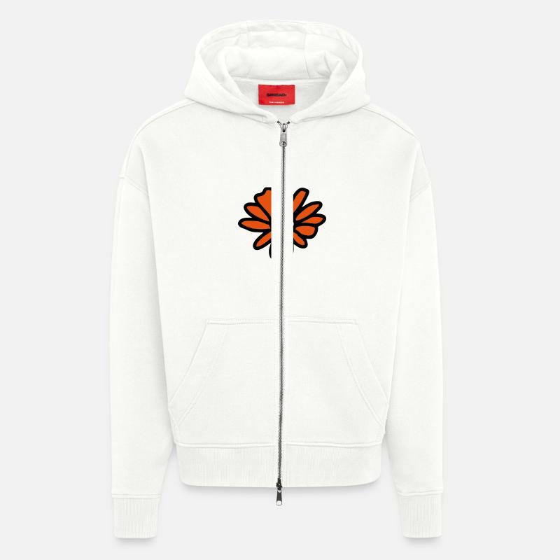 Blume Gänseblümchen - V2 - Zip Hoodie - made by SPREAD - OFF WHITE