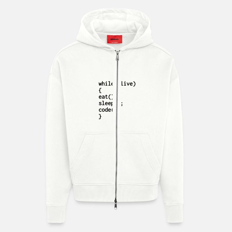 Entwickler / Informatiker / Programmierer / - Zip Hoodie - made by SPREAD - OFF WHITE