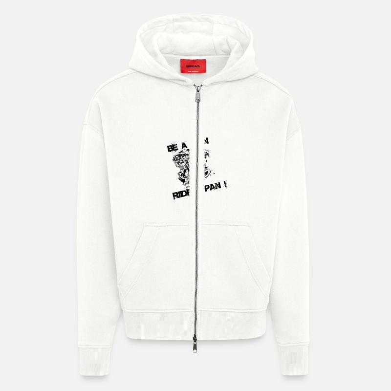 Reiten Sie einen Pan - Zip Hoodie - made by SPREAD - OFF WHITE