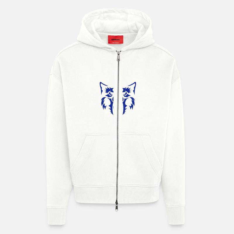 Wolf Werwolf Werwolf 3 - Zip Hoodie - made by SPREAD - OFF WHITE