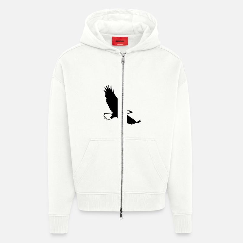 Eagle - Zip Hoodie - made by SPREAD - OFF WHITE