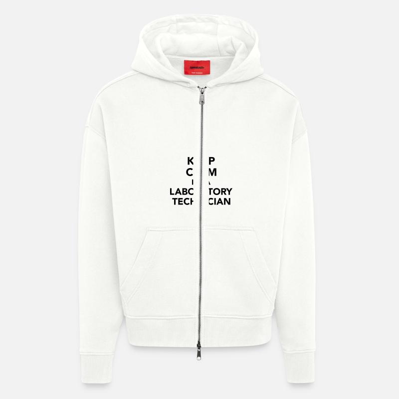 Laboratory technician - Veste à capuche bio épaisse oversize fabriqué en UE - OFF WHITE