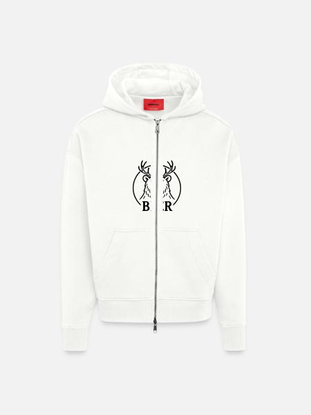 Beer - Zip Hoodie - made by SPREAD - OFF WHITE
