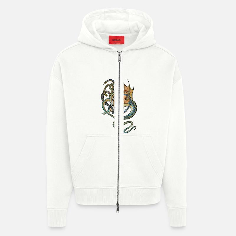 hydra - Zip Hoodie - made by SPREAD - OFF WHITE