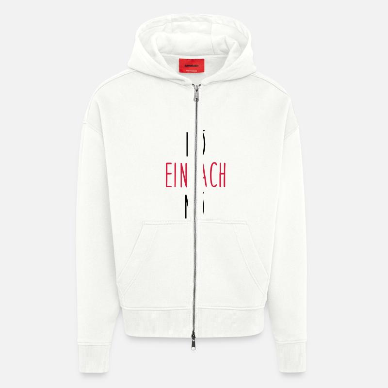 nö einfach nö - Zip Hoodie - made by SPREAD - OFF WHITE