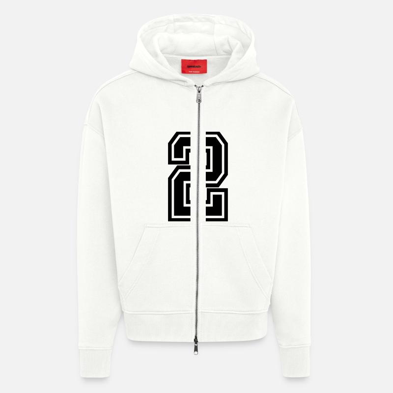 2 - Zip Hoodie - made by SPREAD - OFF WHITE