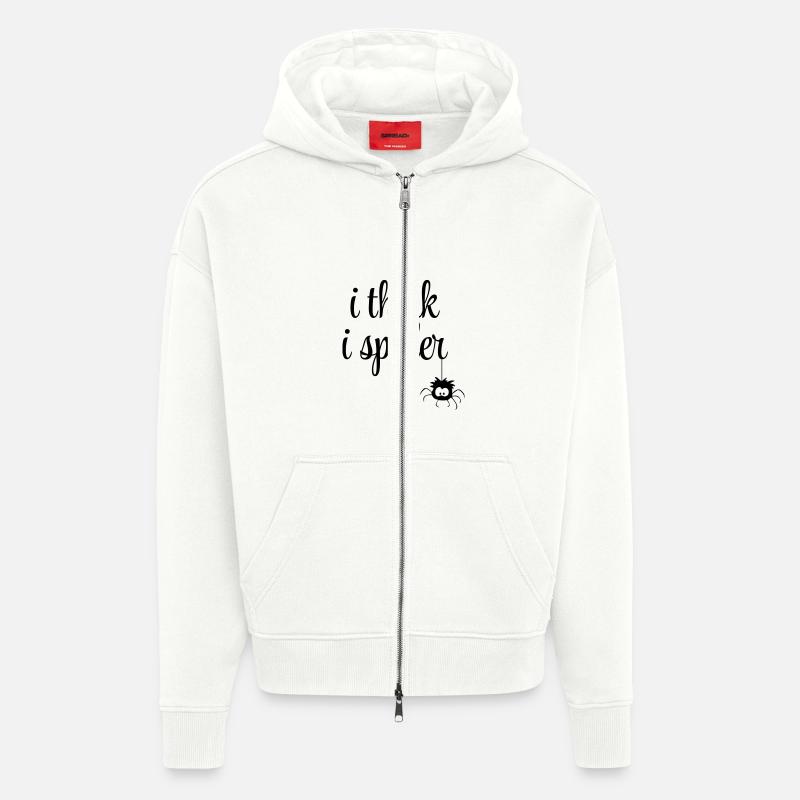 i think i spider - Zip Hoodie - made by SPREAD - OFF WHITE