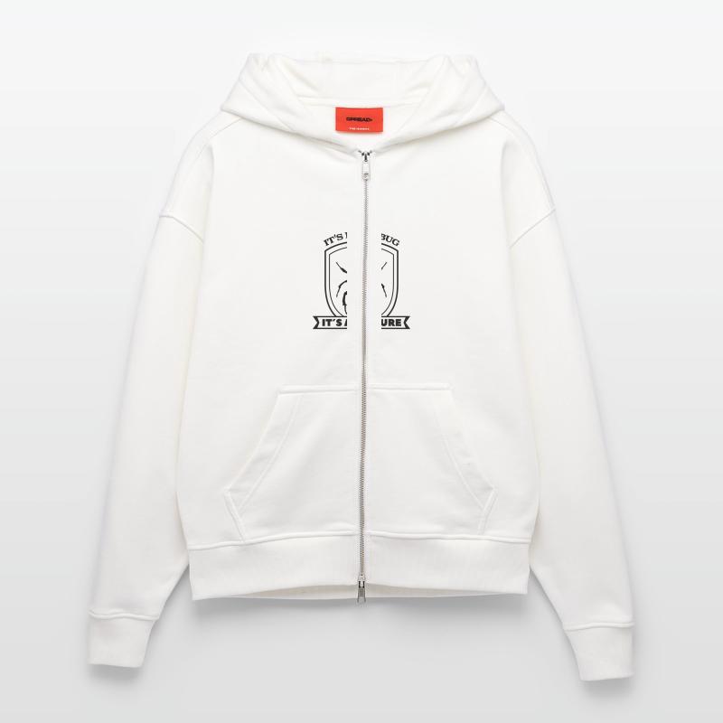 it not a bug it´s a feature Spruch Sprüche code Zip Hoodie - made by SPREAD