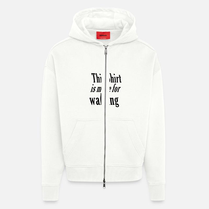 Made for walking - Zip Hoodie - made by SPREAD - OFF WHITE