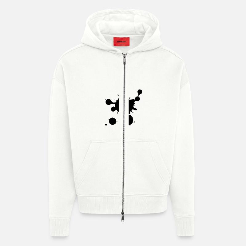 splash - Veste à capuche bio épaisse oversize fabriqué en UE - OFF WHITE