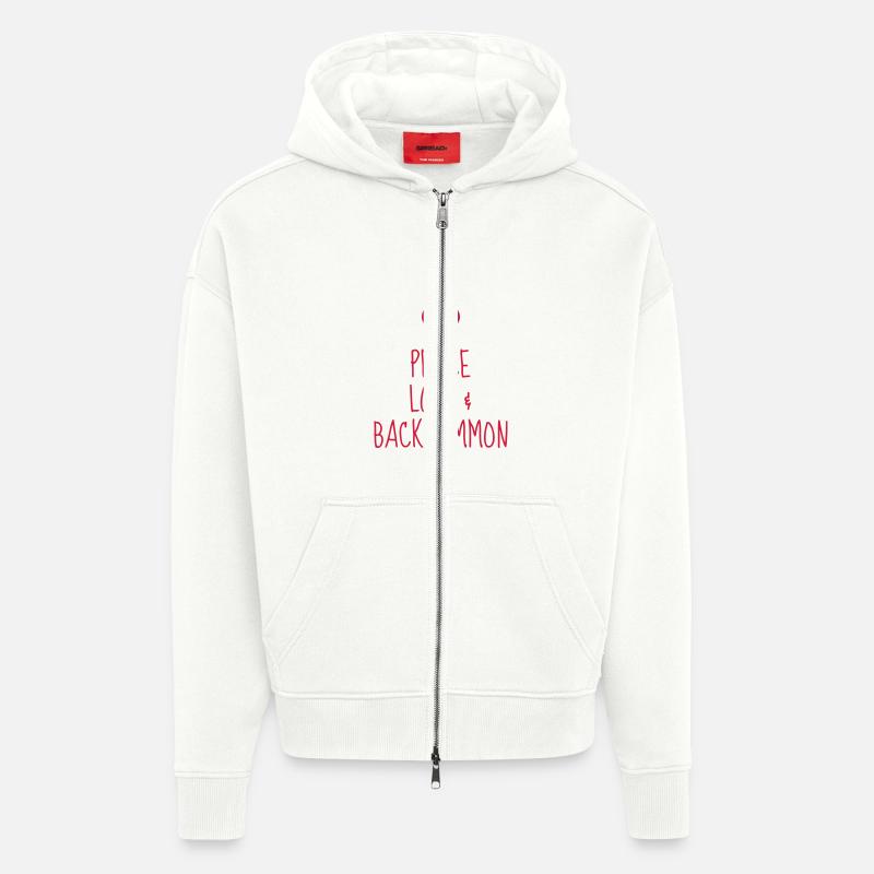 Backgammon / Spiel / Player / Schach - Zip Hoodie - made by SPREAD - OFF WHITE