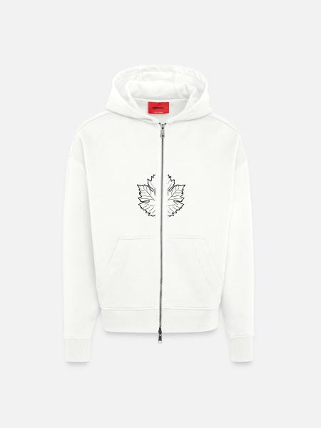 Wine grapes - Zip Hoodie - made by SPREAD - OFF WHITE
