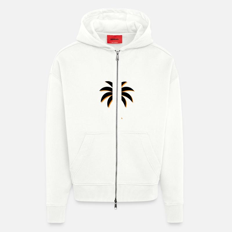 Palm Tree Icon - Zip Hoodie - made by SPREAD - OFF WHITE