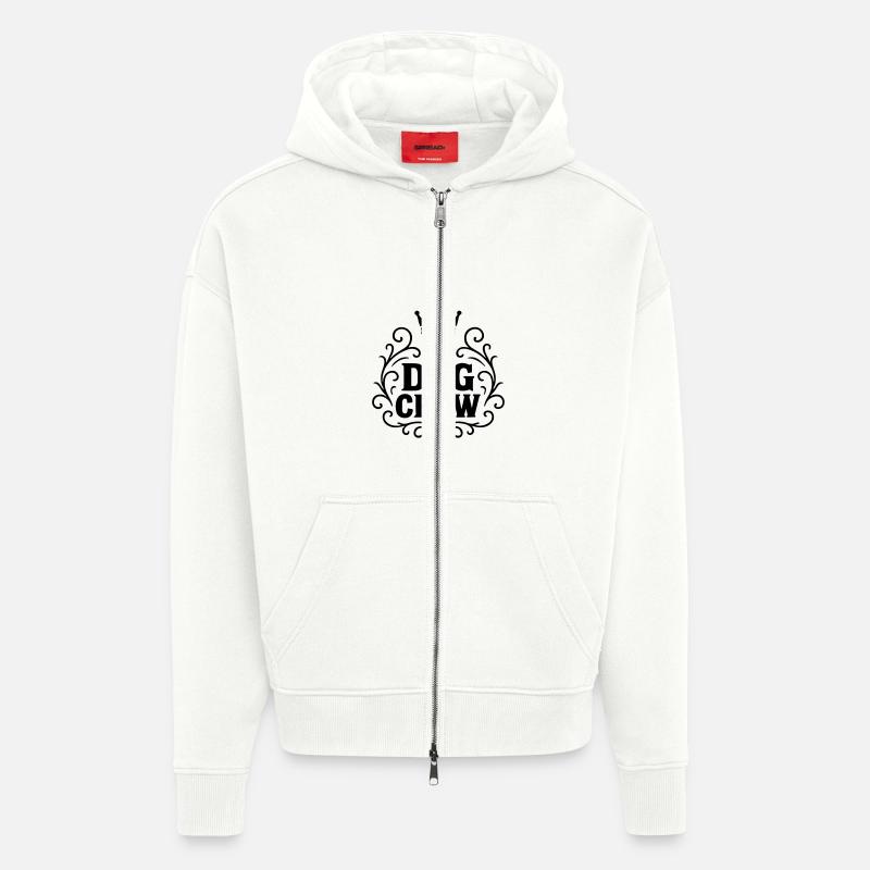 Équipage canin - Veste à capuche bio épaisse oversize fabriqué en UE - OFF WHITE