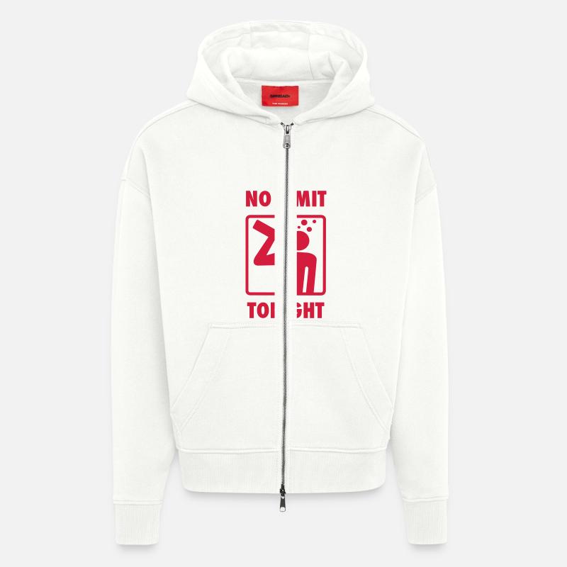 keine Begrenzung (oder fast) - Zip Hoodie - made by SPREAD - OFF WHITE