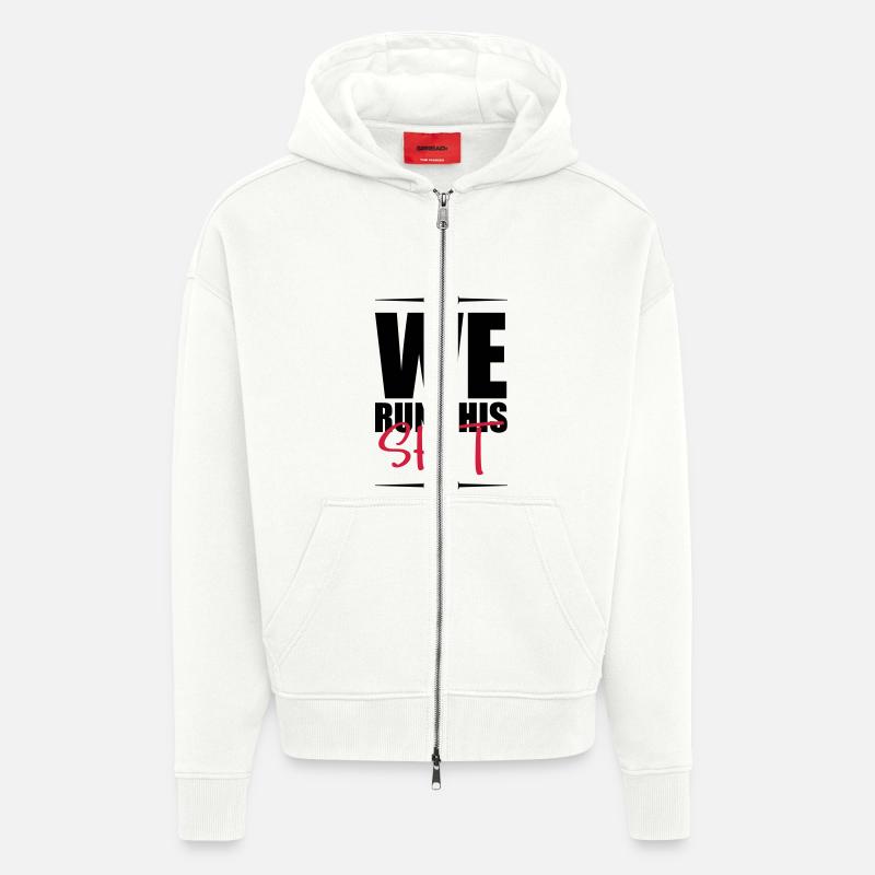 we run this design - Zip Hoodie - made by SPREAD - OFF WHITE
