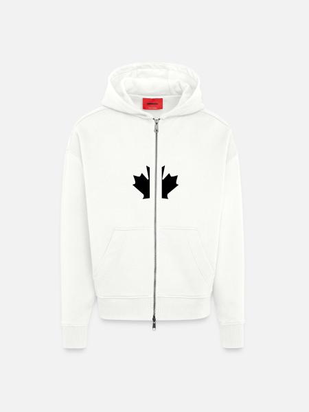Happy Canada Day - Zip Hoodie - made by SPREAD - OFF WHITE
