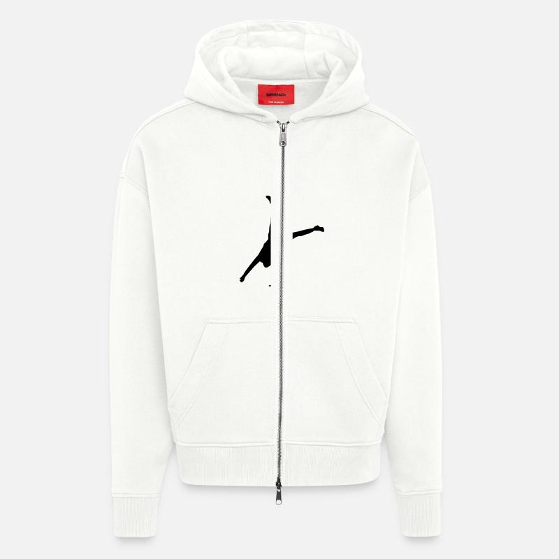 handstand move - Zip Hoodie - made by SPREAD - OFF WHITE